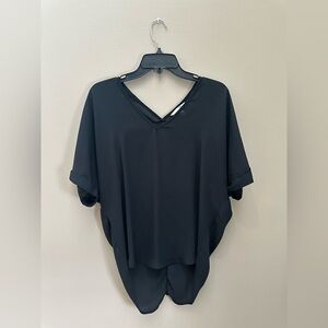 Decree Black V-Neck Blouse